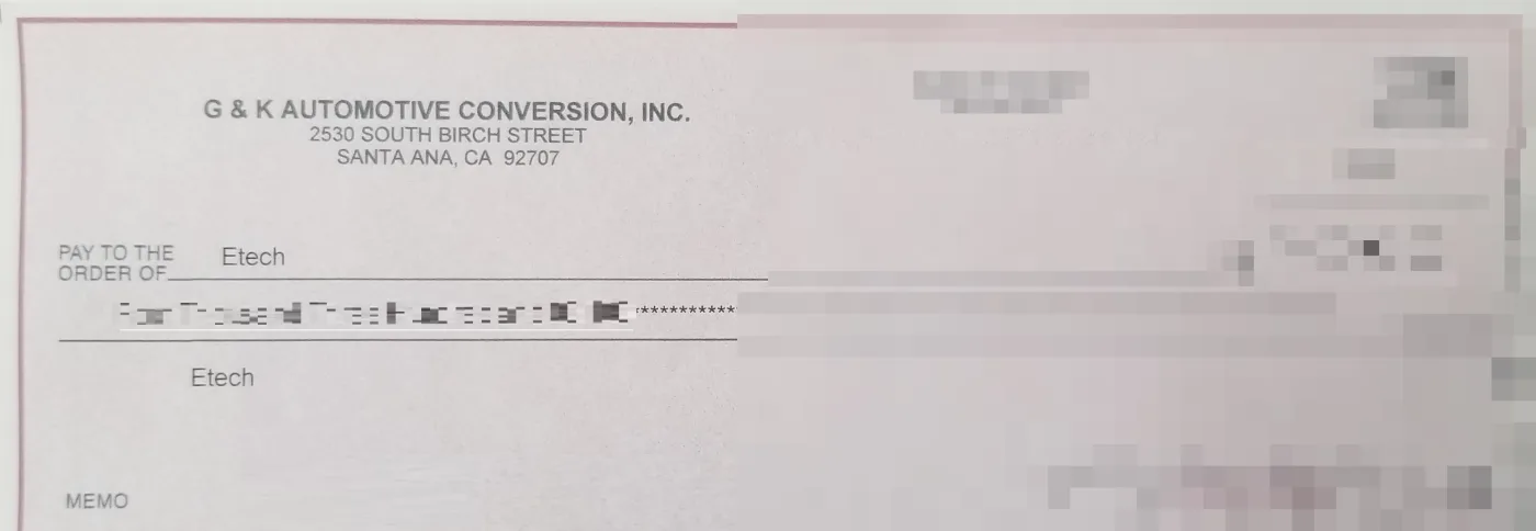 Testimonial from G & K Automotive Conversion