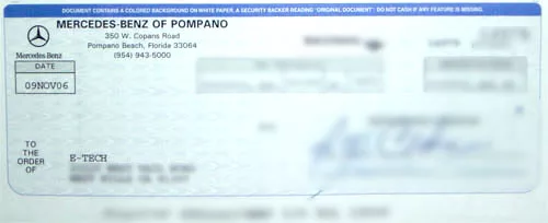 Testimonial from Mercedes-Benz of Pompano